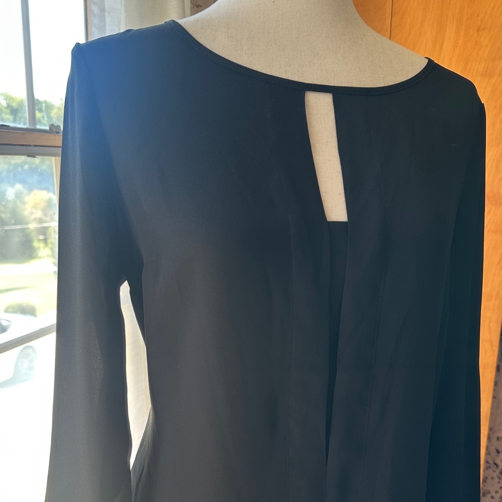 Express Black Keyhole Blouse (EUC)- Medium